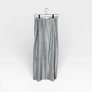 Jeanne Marc Sage Green Pleated Skirt